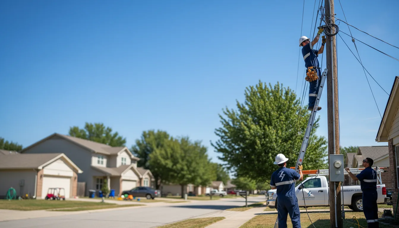 Residential electrician providing installation services in Pinson, AL